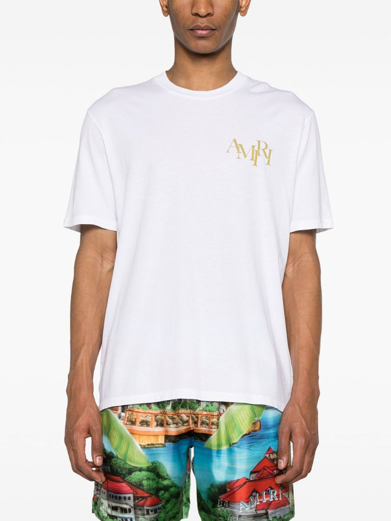 White Champagne Cotton T-shirt
