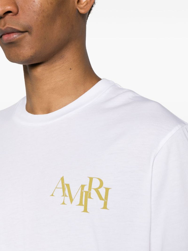 White Champagne Cotton T-shirt