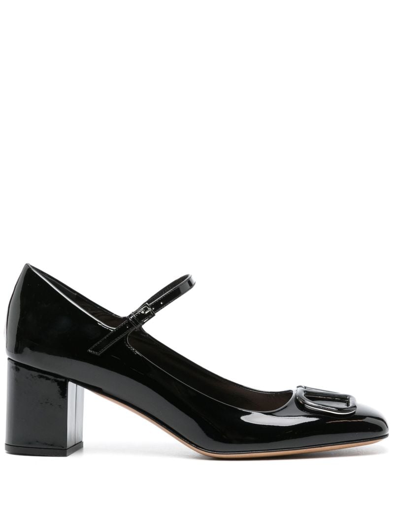 Black Vlogo Signature 60 Leather Pumps