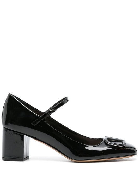 Black Vlogo Signature 60 Leather Pumps