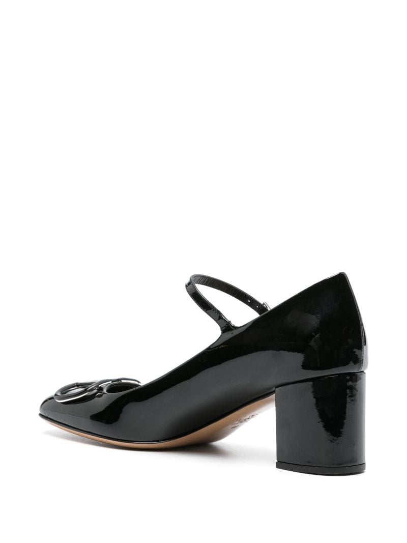 Black Vlogo Signature 60 Leather Pumps