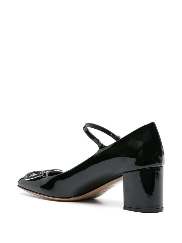 Black Vlogo Signature 60 Leather Pumps