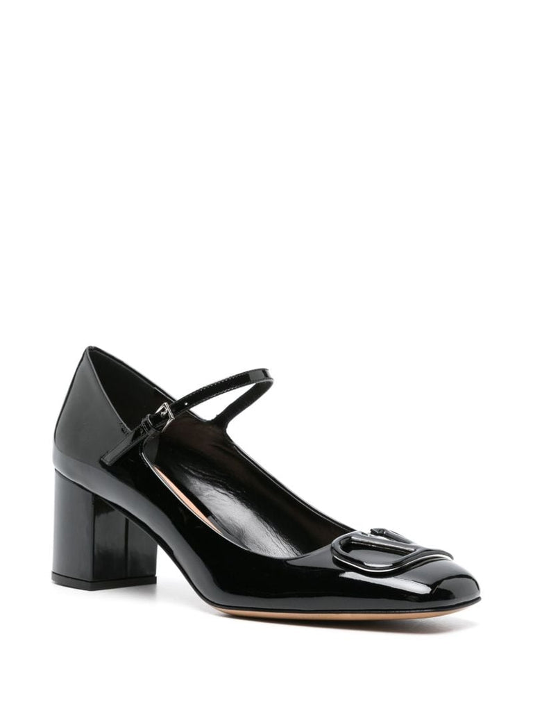 Black Vlogo Signature 60 Leather Pumps