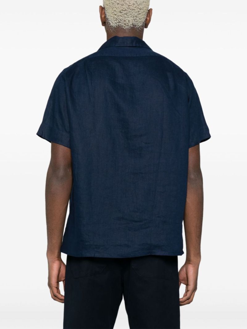 Blue Polo Pony Linen Shirt