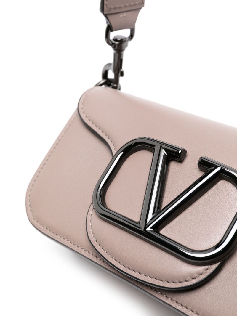Grey LocÃ_x0083_Â² Leather Shoulder Bag