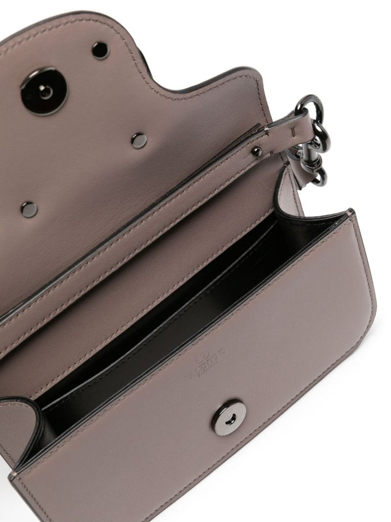 Grey LocÃ_x0083_Â² Leather Shoulder Bag