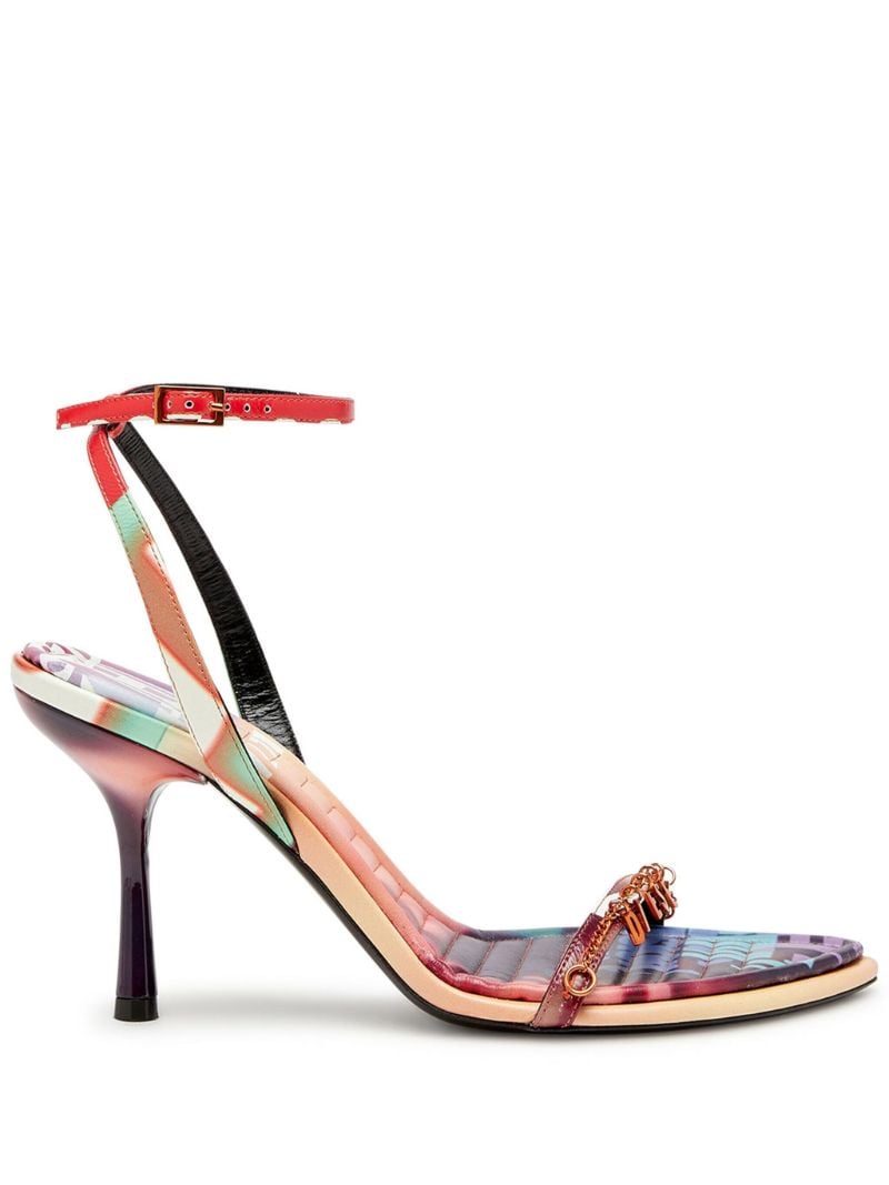 Orange D-vina 90 Logo Sandals