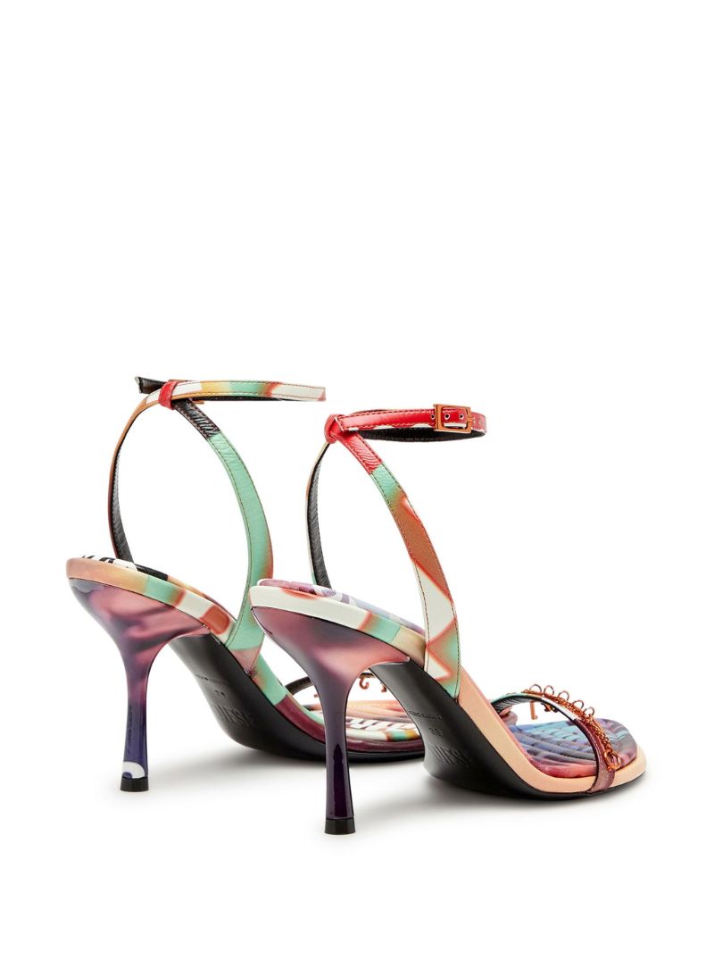 Orange D-vina 90 Logo Sandals