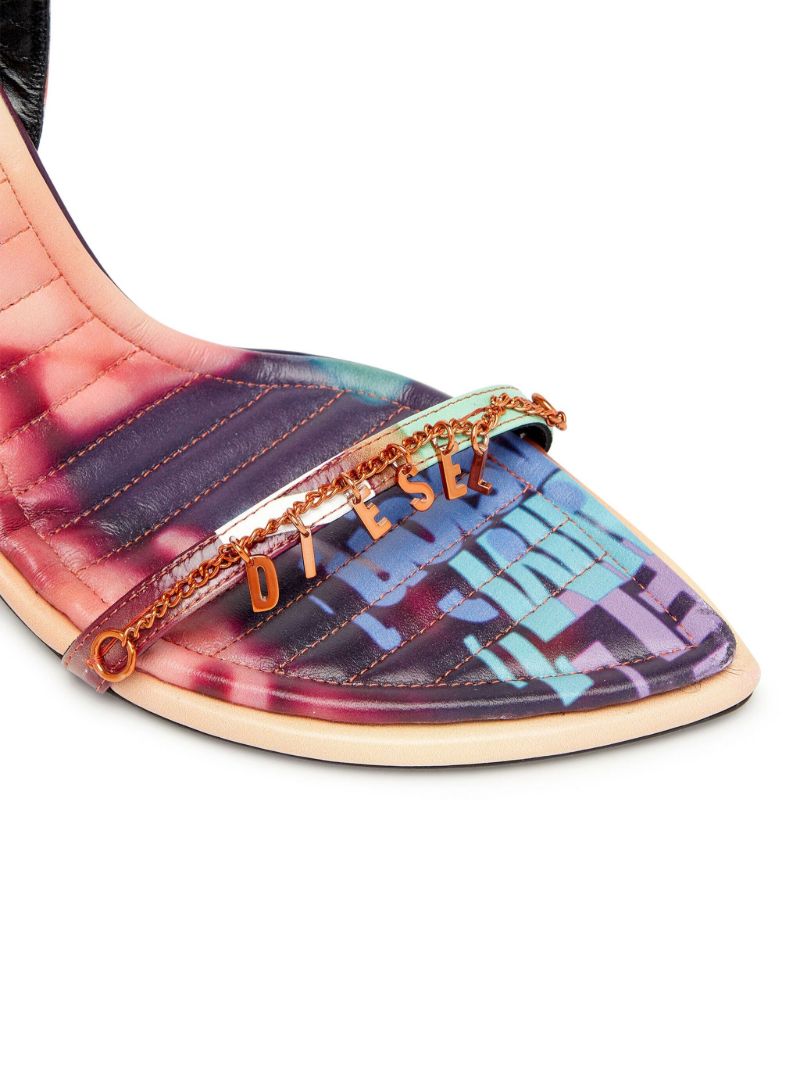 Orange D-vina 90 Logo Sandals