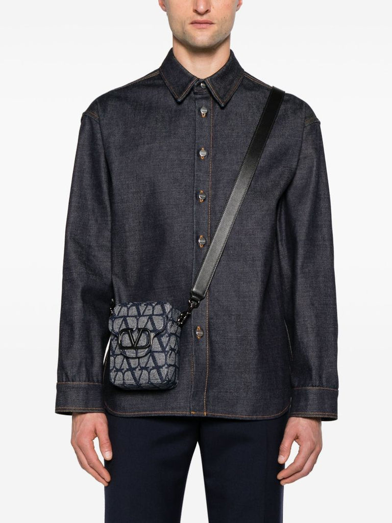 Blue LocÃ_x0083_Â² Small Denim Messenger Bag