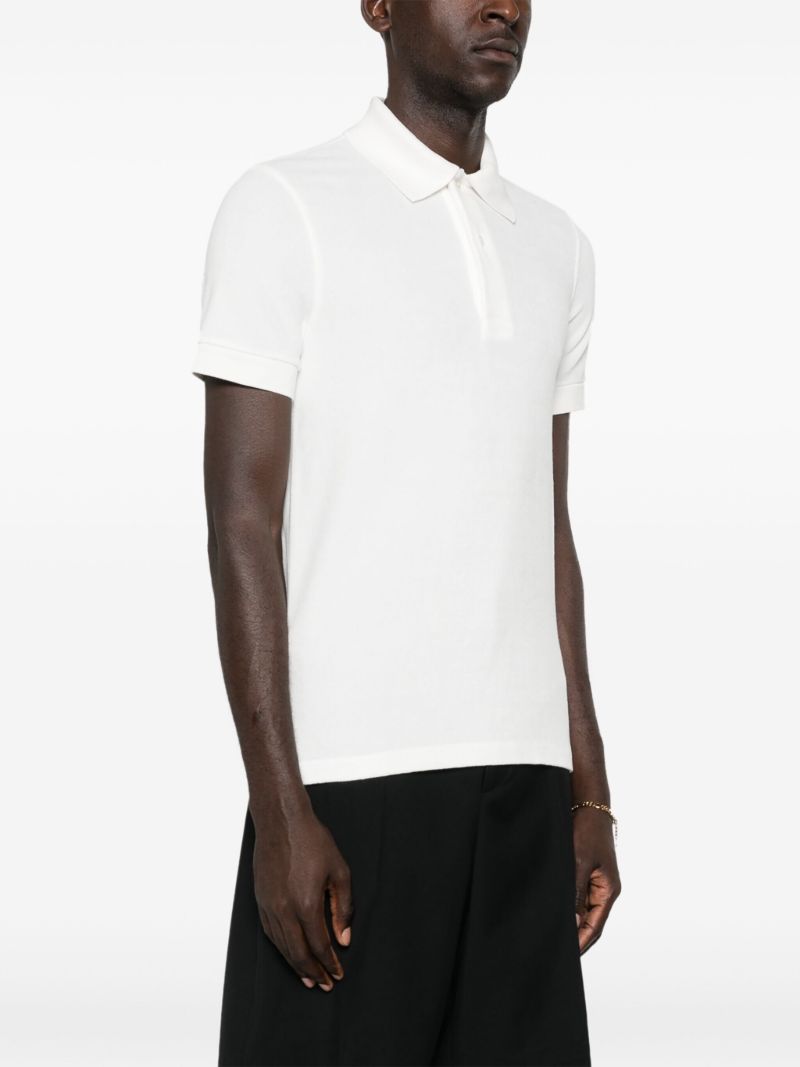 White Short-sleeve Polo Shirt