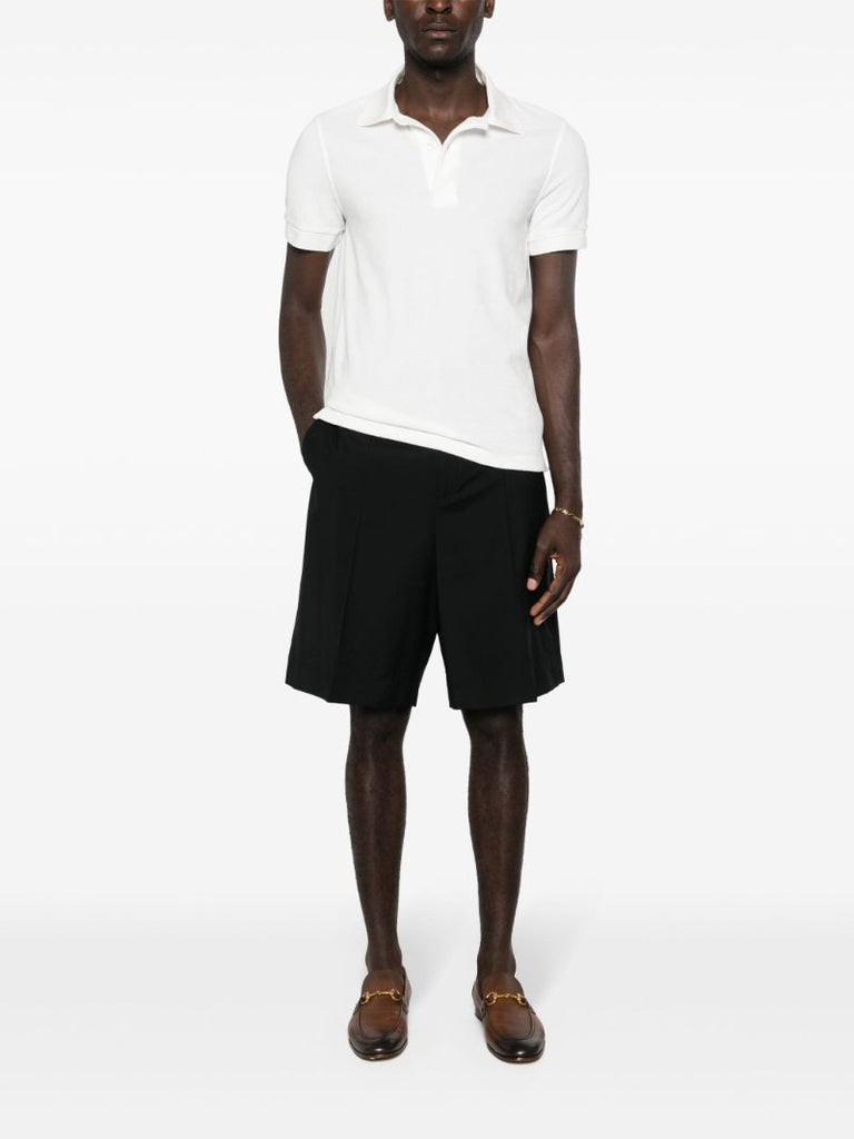 White Short-sleeve Polo Shirt
