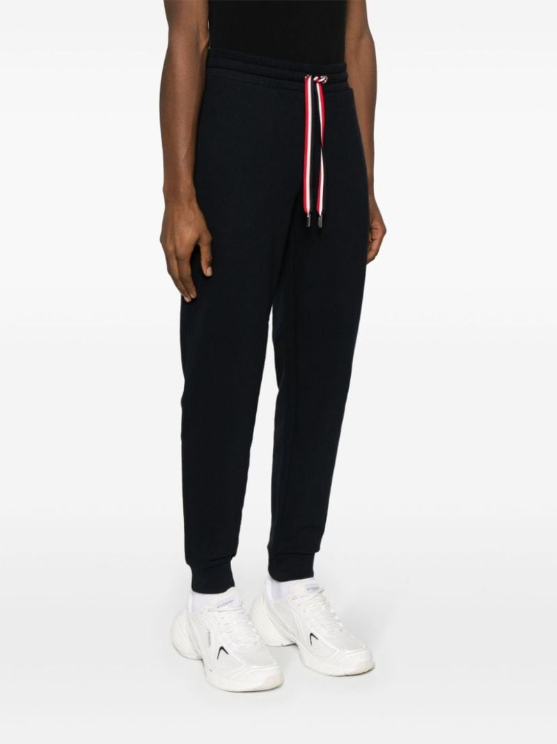 Blue Tricolour Accent Cotton Track Pants