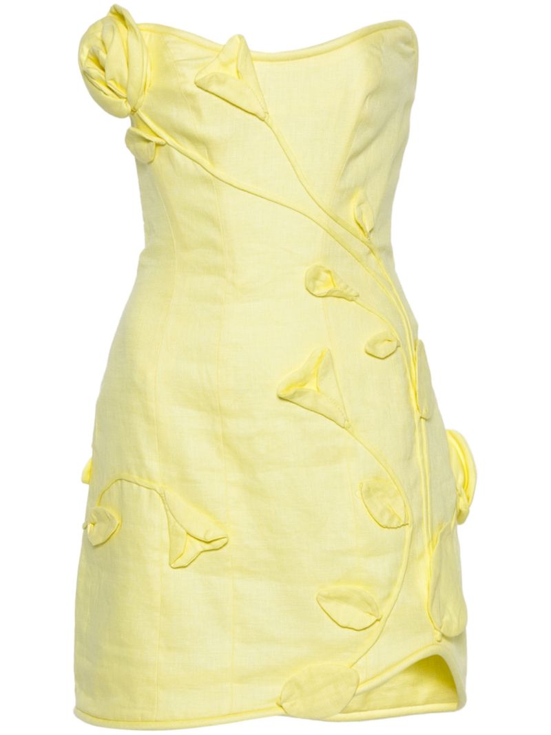 Yellow Matchmaker Rose Mini Dress