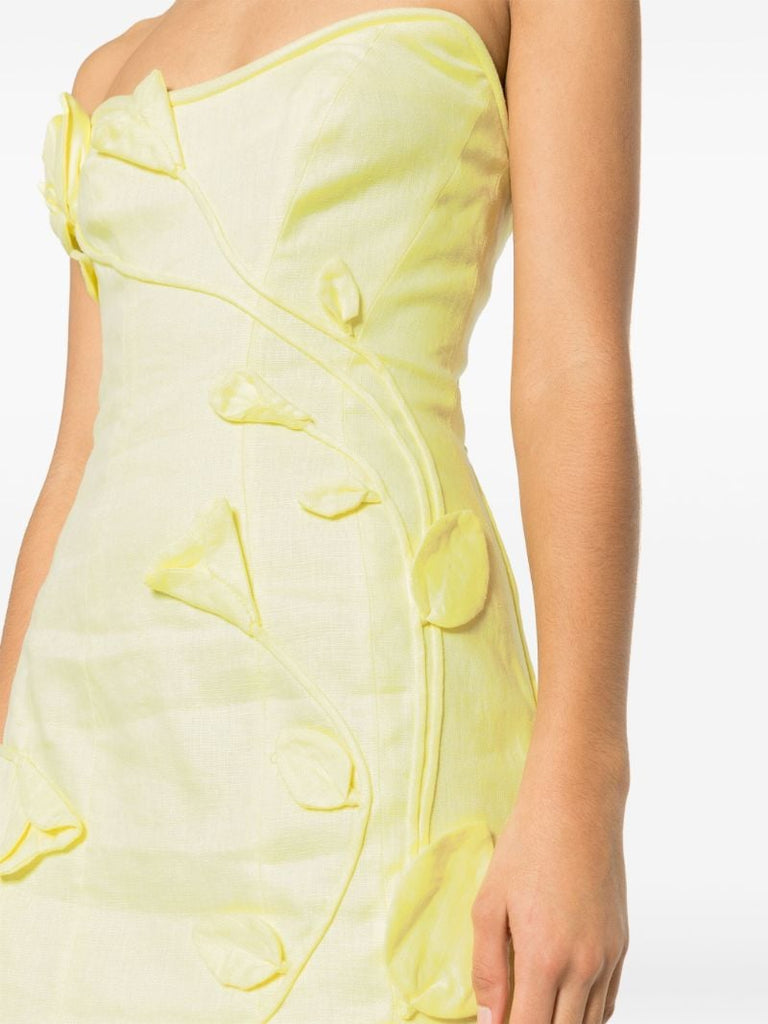 Yellow Matchmaker Rose Mini Dress