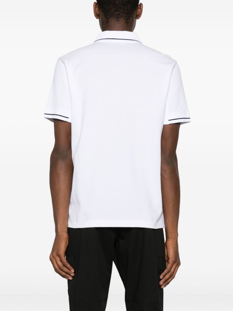 White Logo-appliquÃ_x0083_Â© Polo Shirt