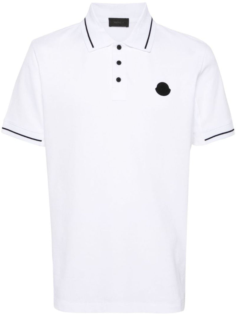 White Logo-appliquÃ_x0083_Â© Polo Shirt