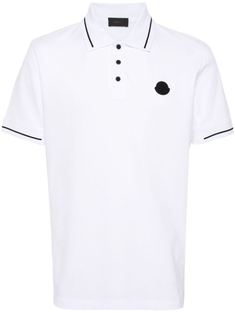White Logo-appliquÃ_x0083_Â© Polo Shirt