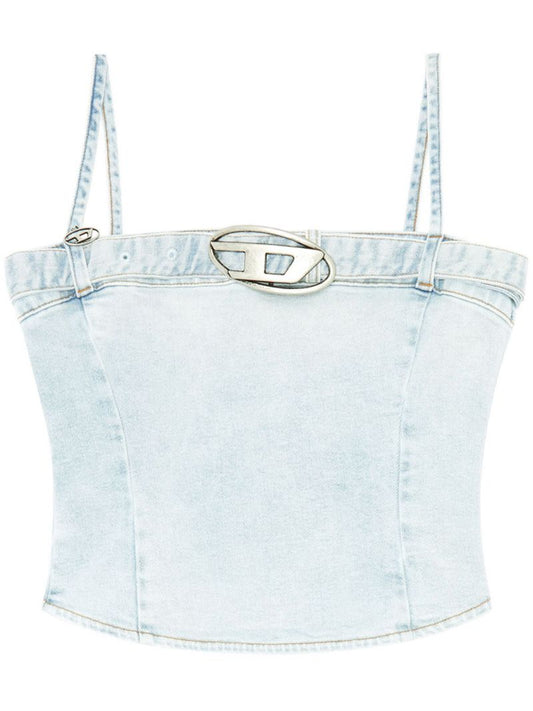 Blue De-lucy-s Denim Tank Top