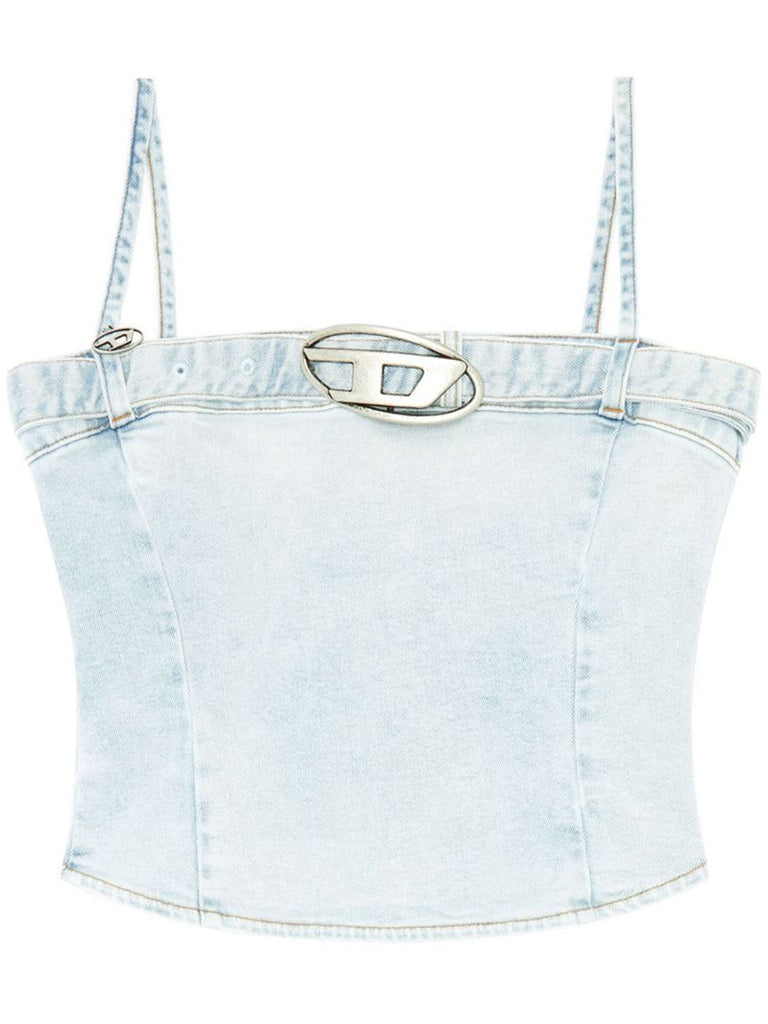 Blue De-lucy-s Denim Tank Top