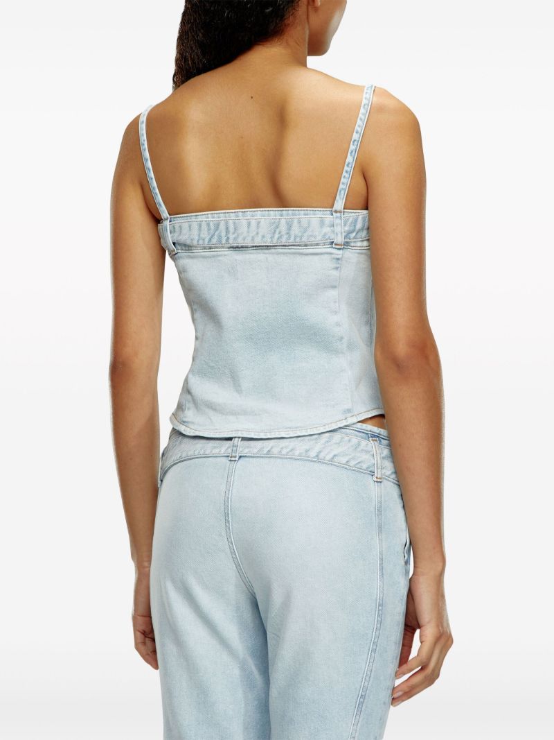 Blue De-lucy-s Denim Tank Top