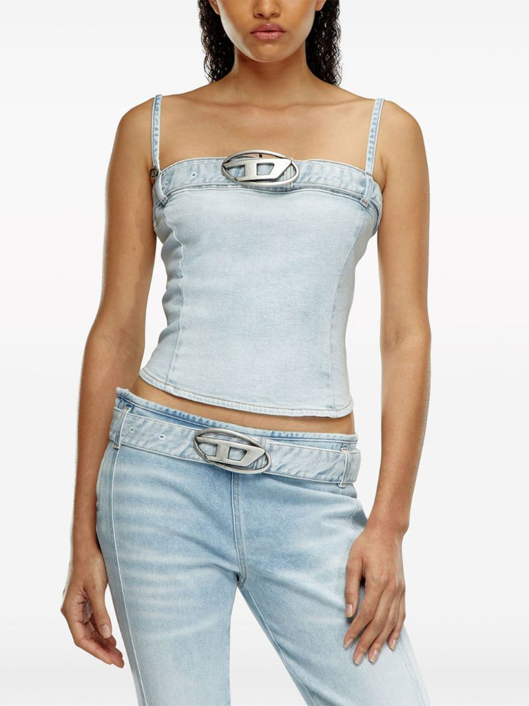 Blue De-lucy-s Denim Tank Top
