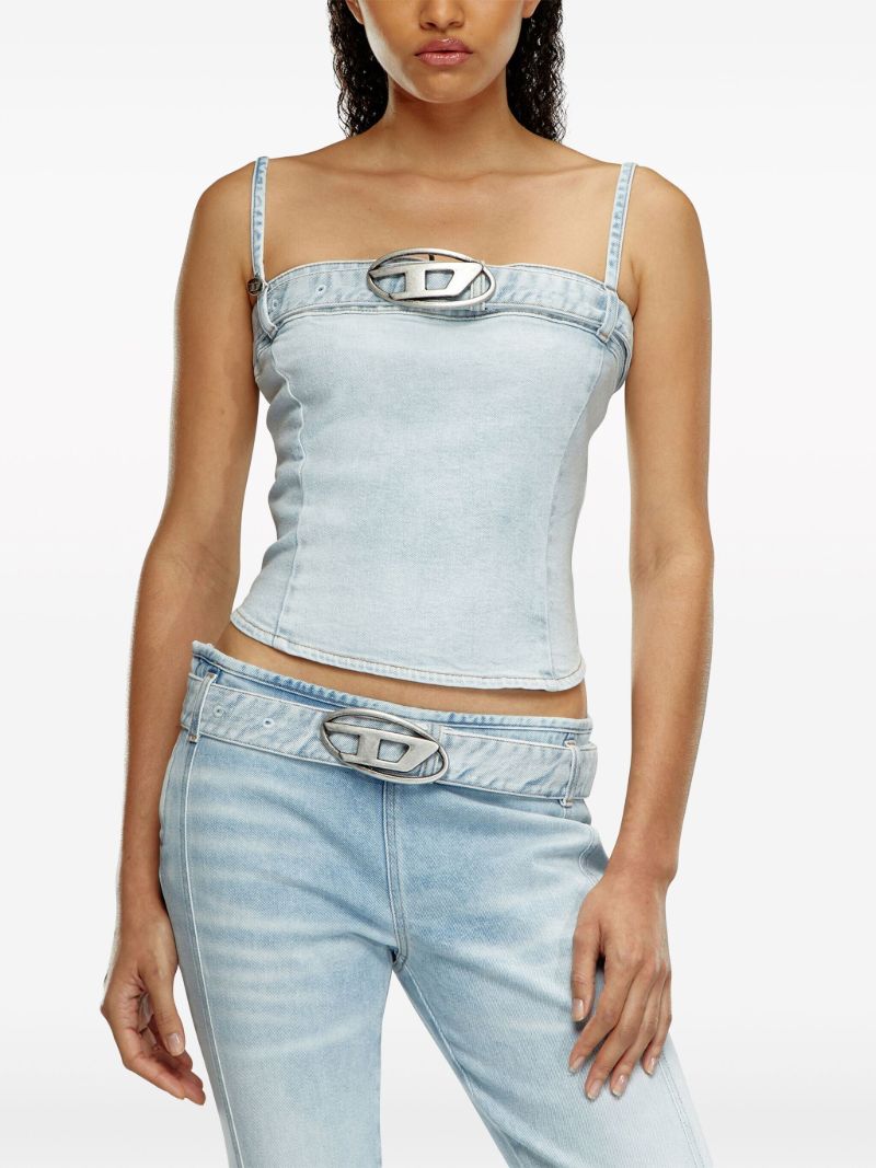 Blue De-lucy-s Denim Tank Top