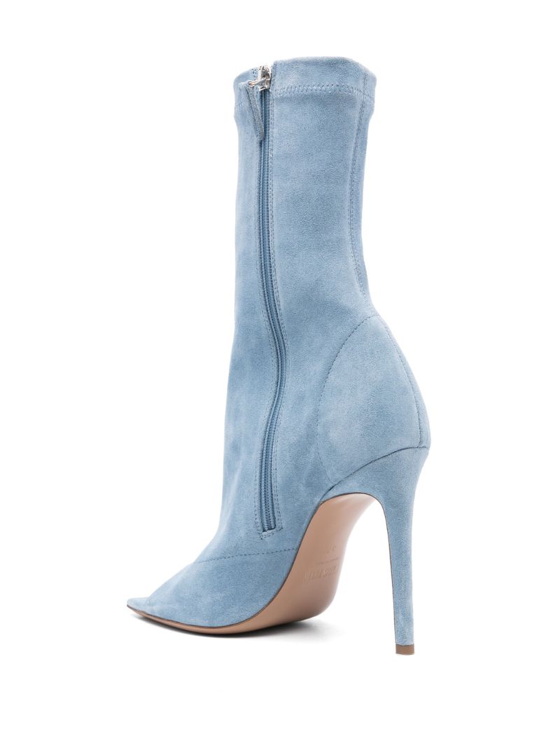 Blue Amanda 105 Suede Ankle Boots