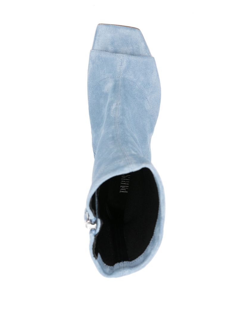 Blue Amanda 105 Suede Ankle Boots