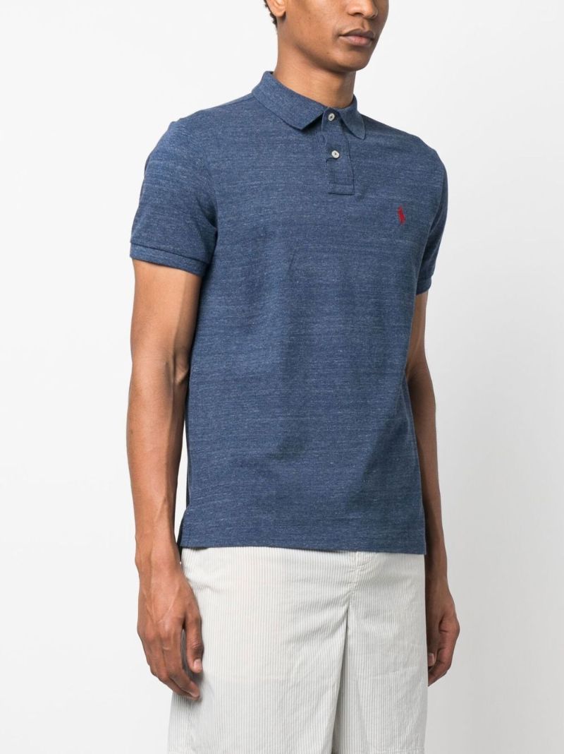 Blue Pony Cotton Polo Shirt