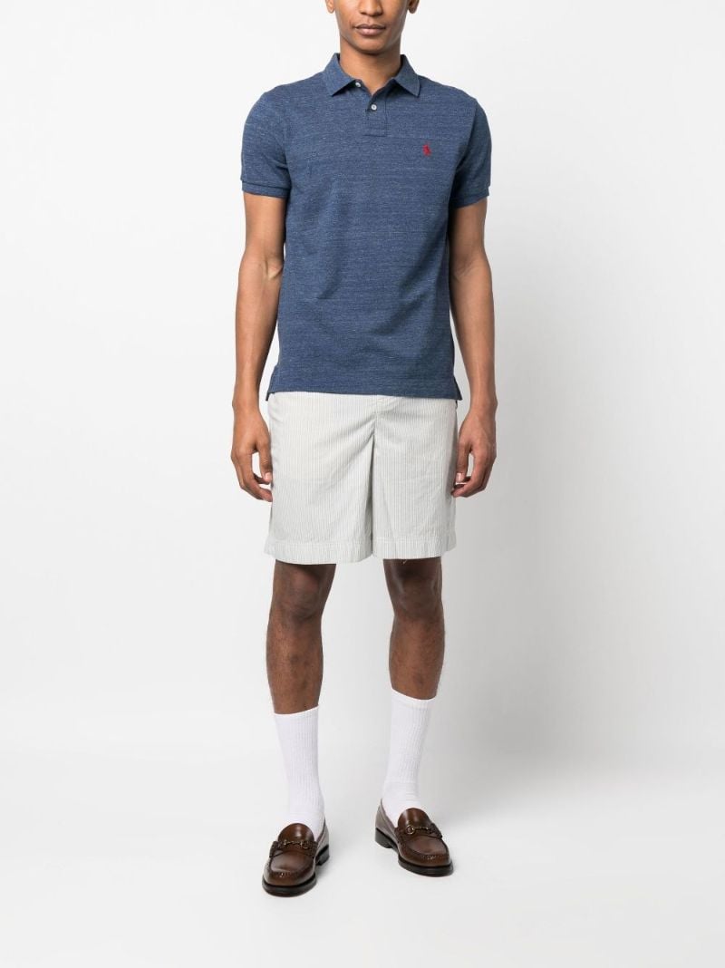 Blue Pony Cotton Polo Shirt