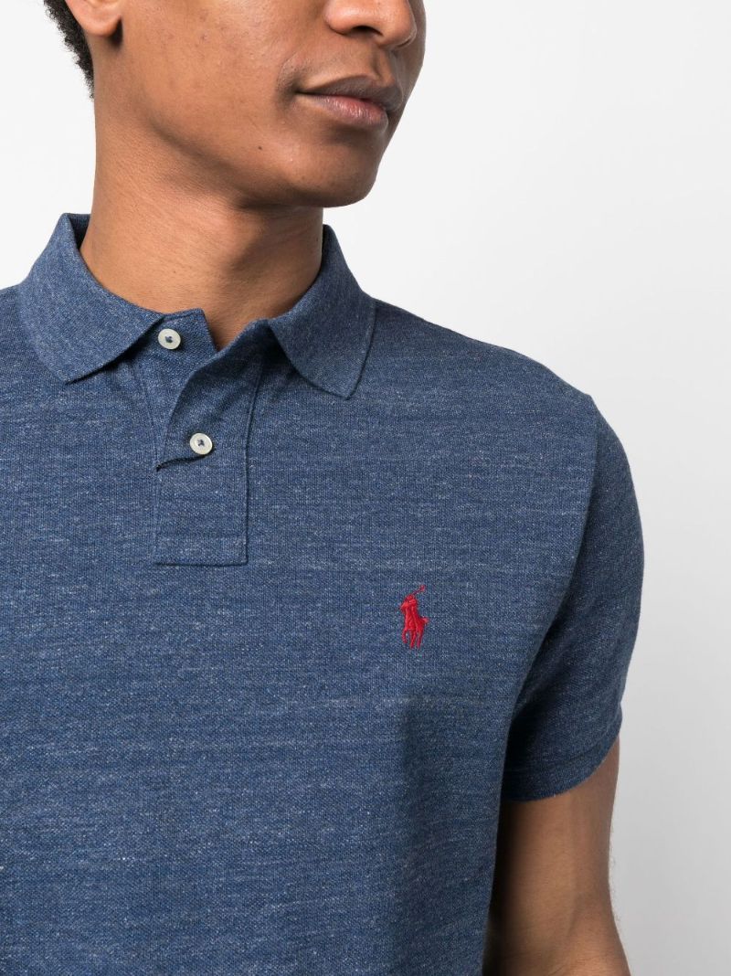 Blue Pony Cotton Polo Shirt