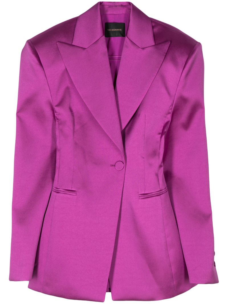 Purple Ottavia Gabardine Blazer