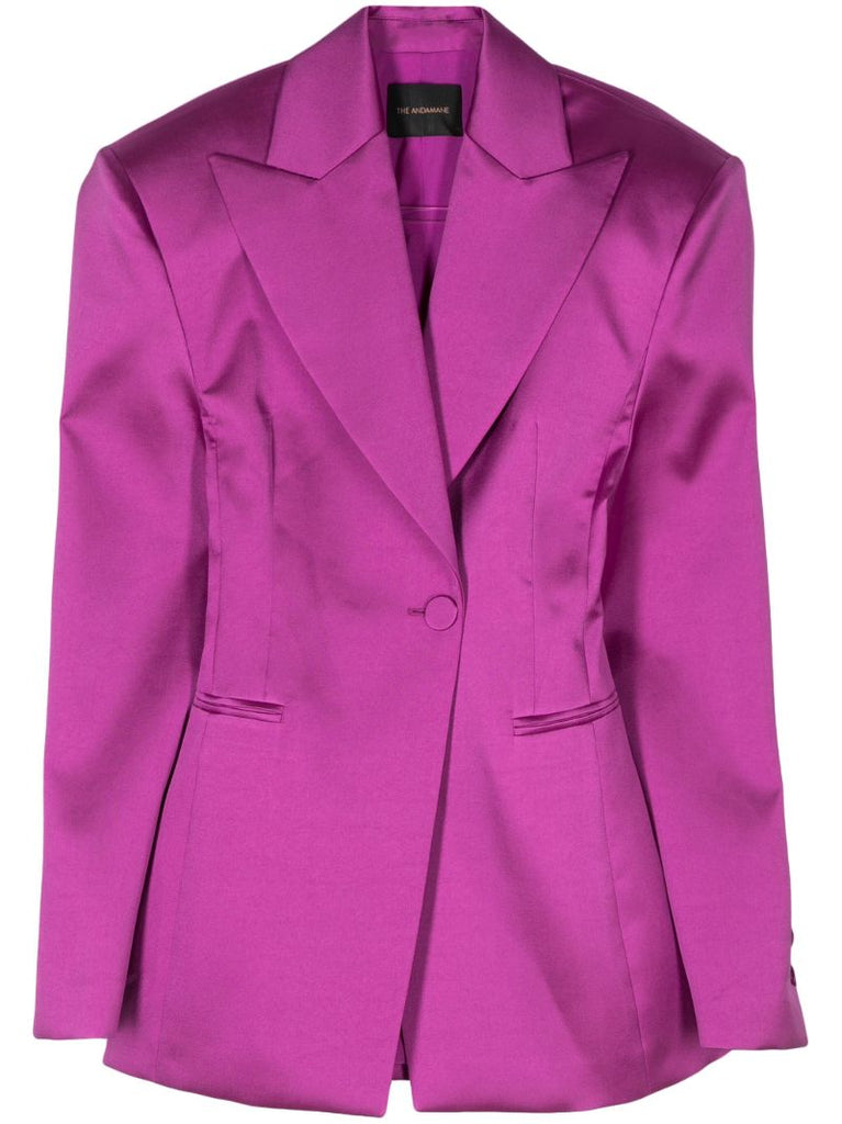 Purple Ottavia Gabardine Blazer