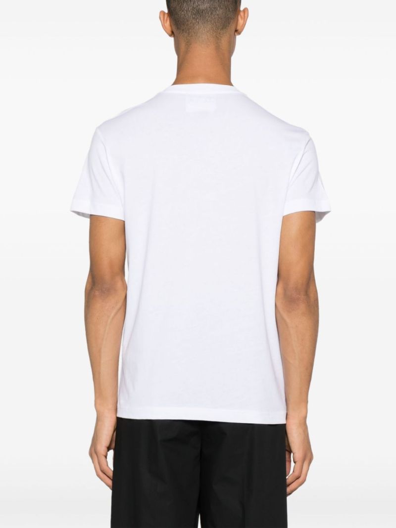 White Logo-print Cotton T-shirt