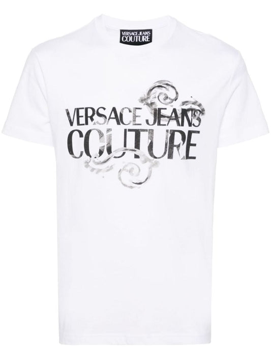 White Logo-print Cotton T-shirt