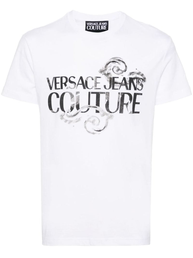 White Logo-print Cotton T-shirt