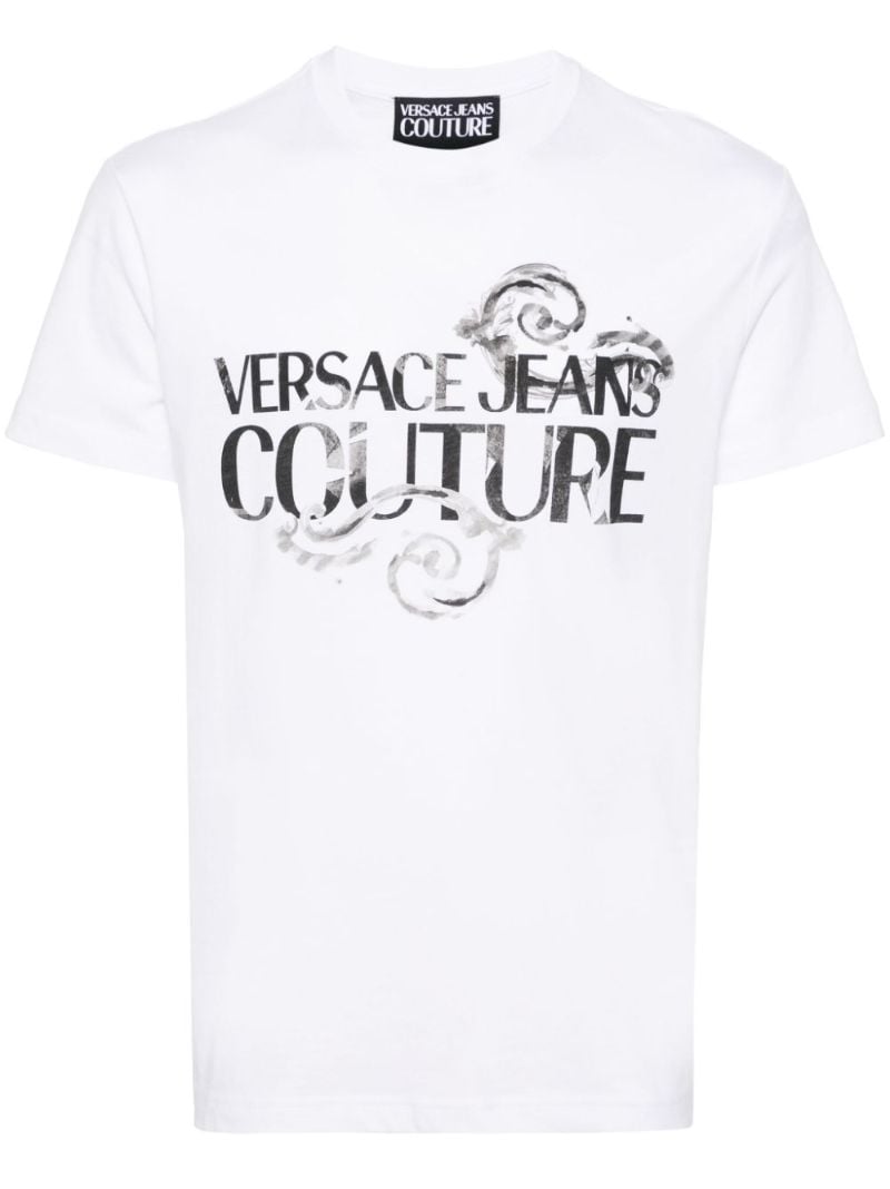 White Logo-print Cotton T-shirt