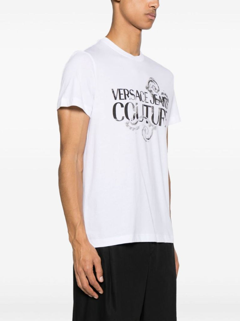 White Logo-print Cotton T-shirt
