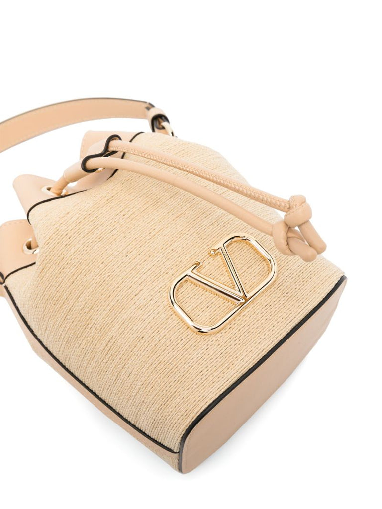 Neutral Vlogo Signature Mini Bucket Bag