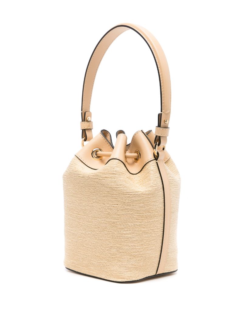 Neutral Vlogo Signature Mini Bucket Bag