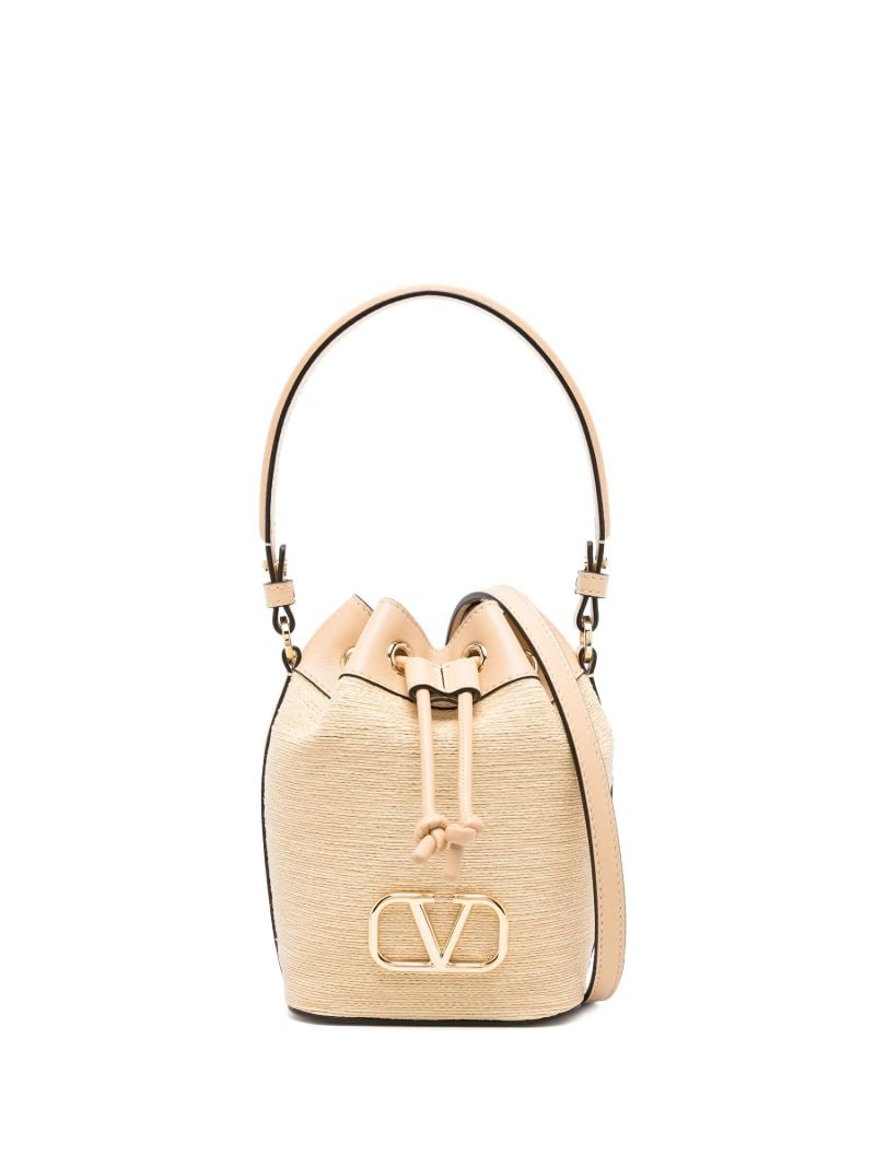 Neutral Vlogo Signature Mini Bucket Bag