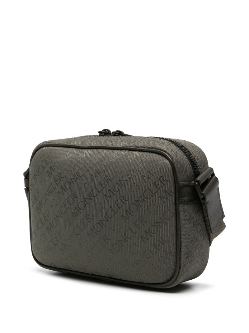 Green Tech Jacquard Crossbody Bag