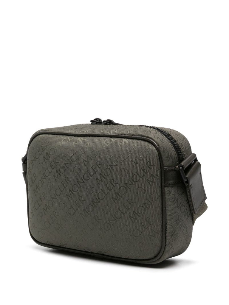 Green Tech Jacquard Crossbody Bag