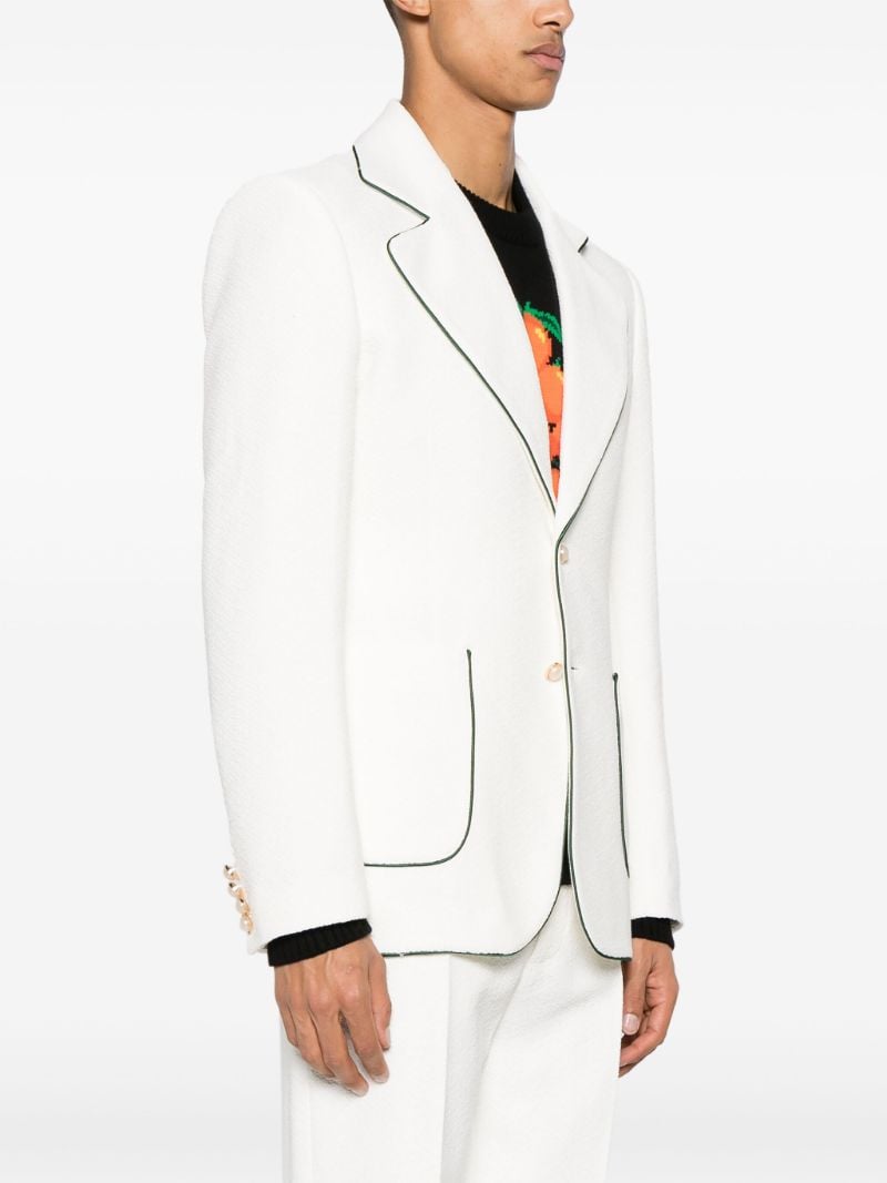White Single-breasted Blazer