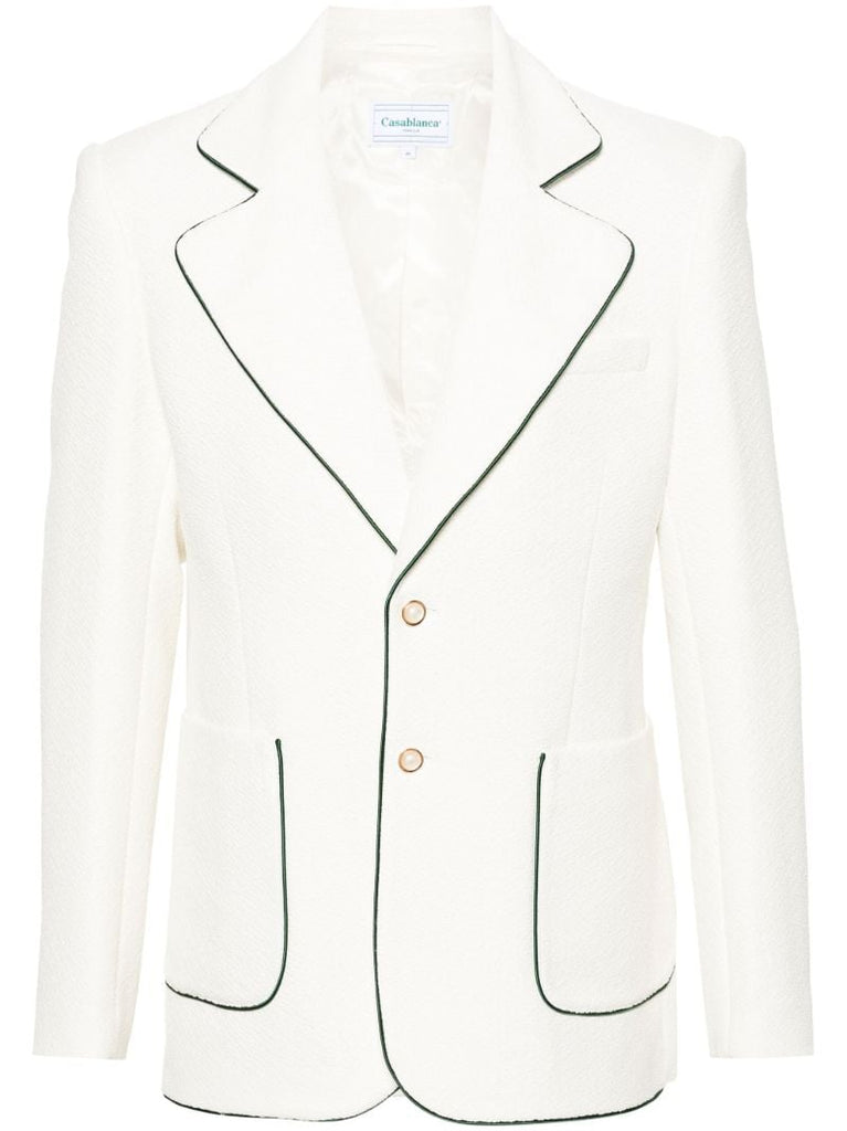 White Single-breasted Blazer