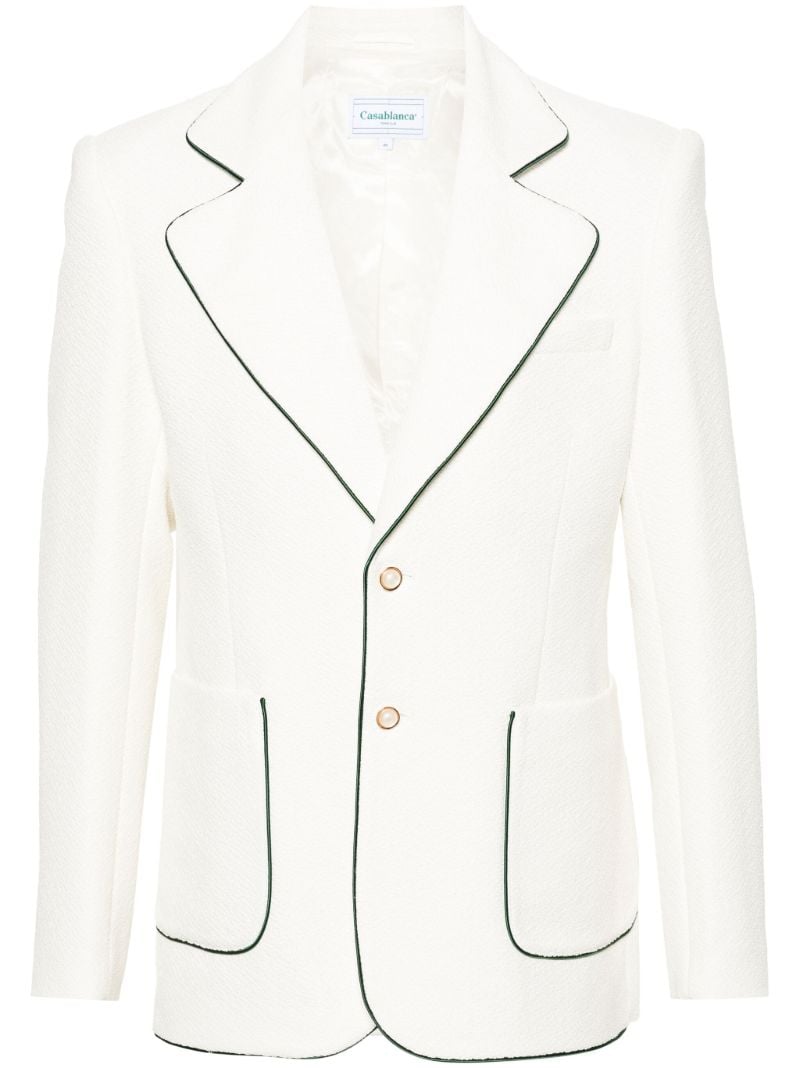 White Single-breasted Blazer