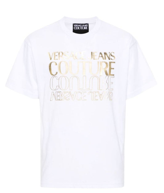White Logo-print Cotton T-shirt