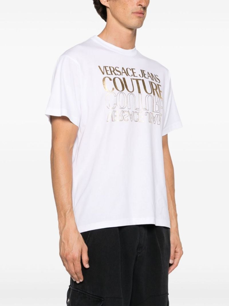 White Logo-print Cotton T-shirt