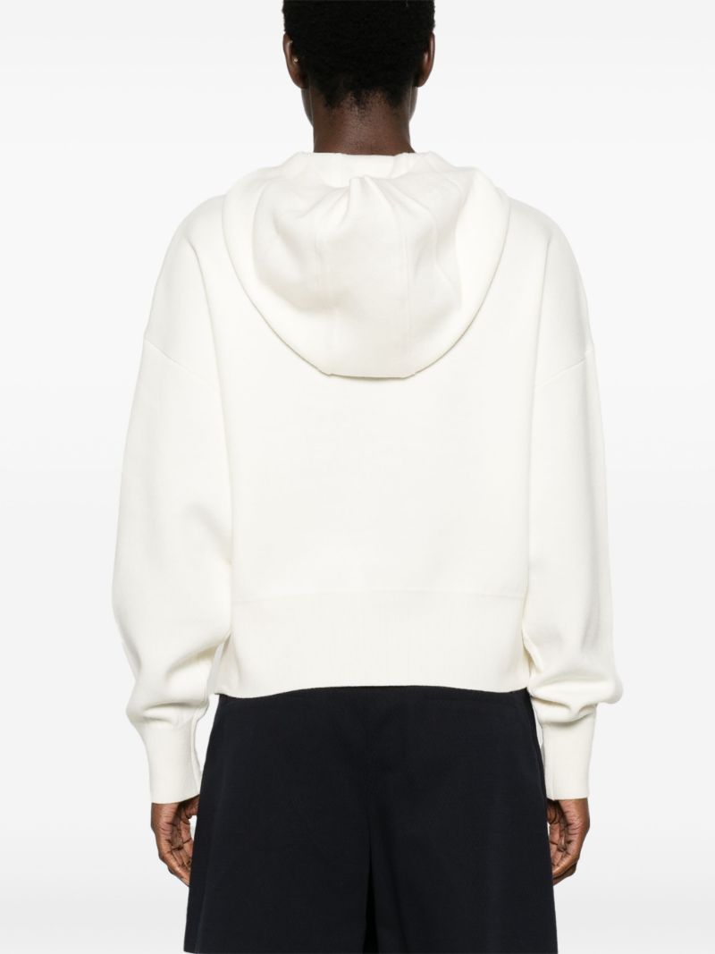 White Holton Wool Hoodie
